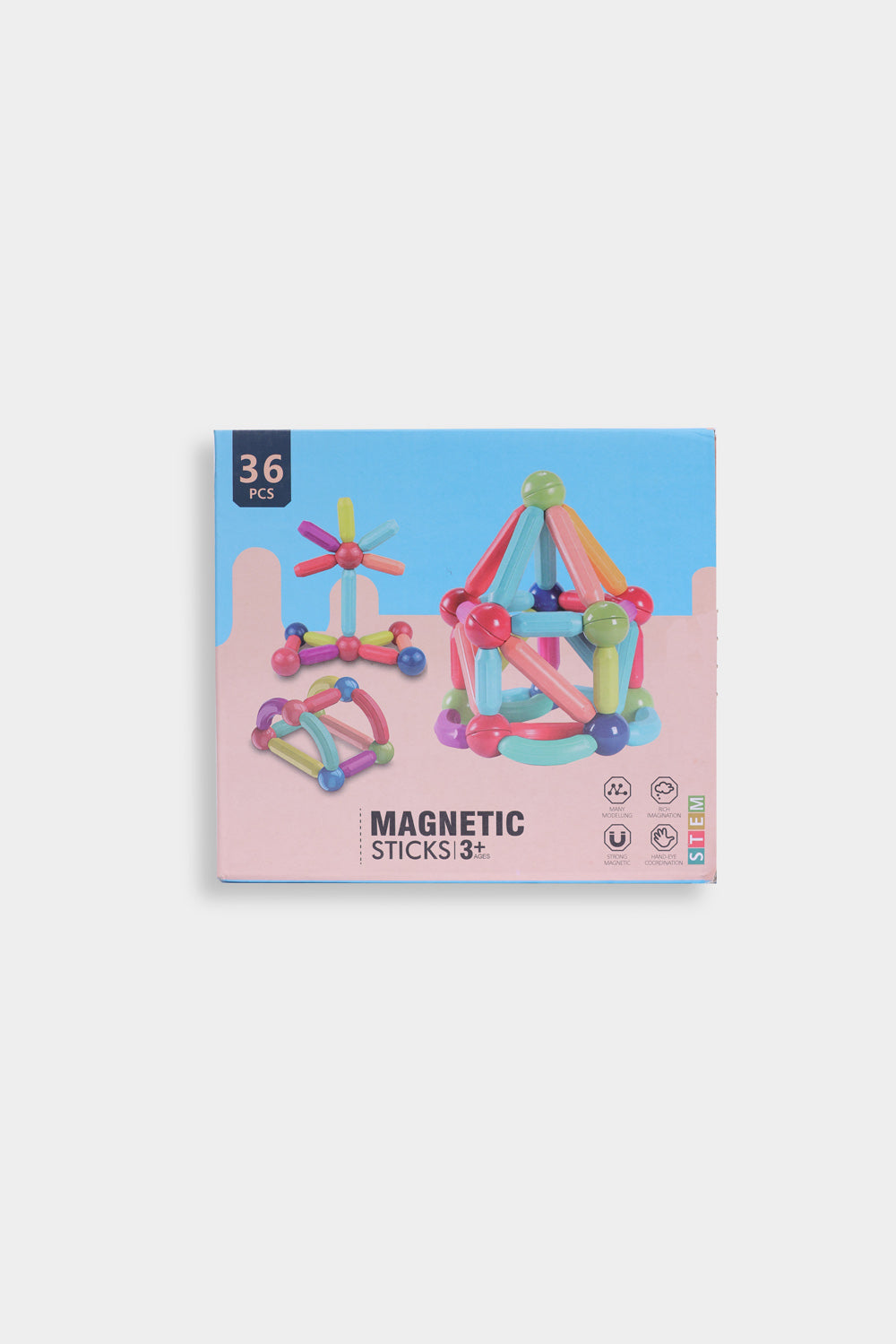 Magnetic Fun Building Set – 36 Pieces