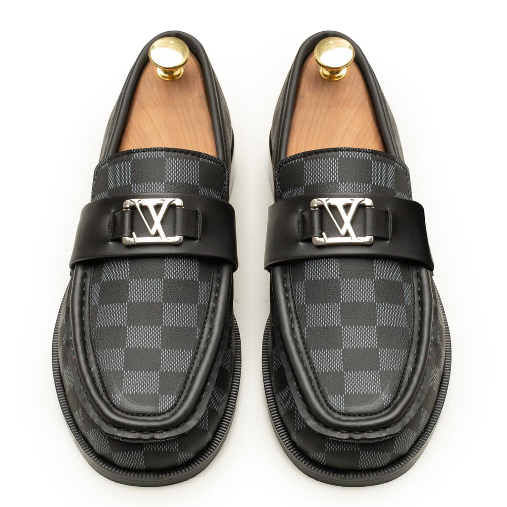 LV Check Loafers Black