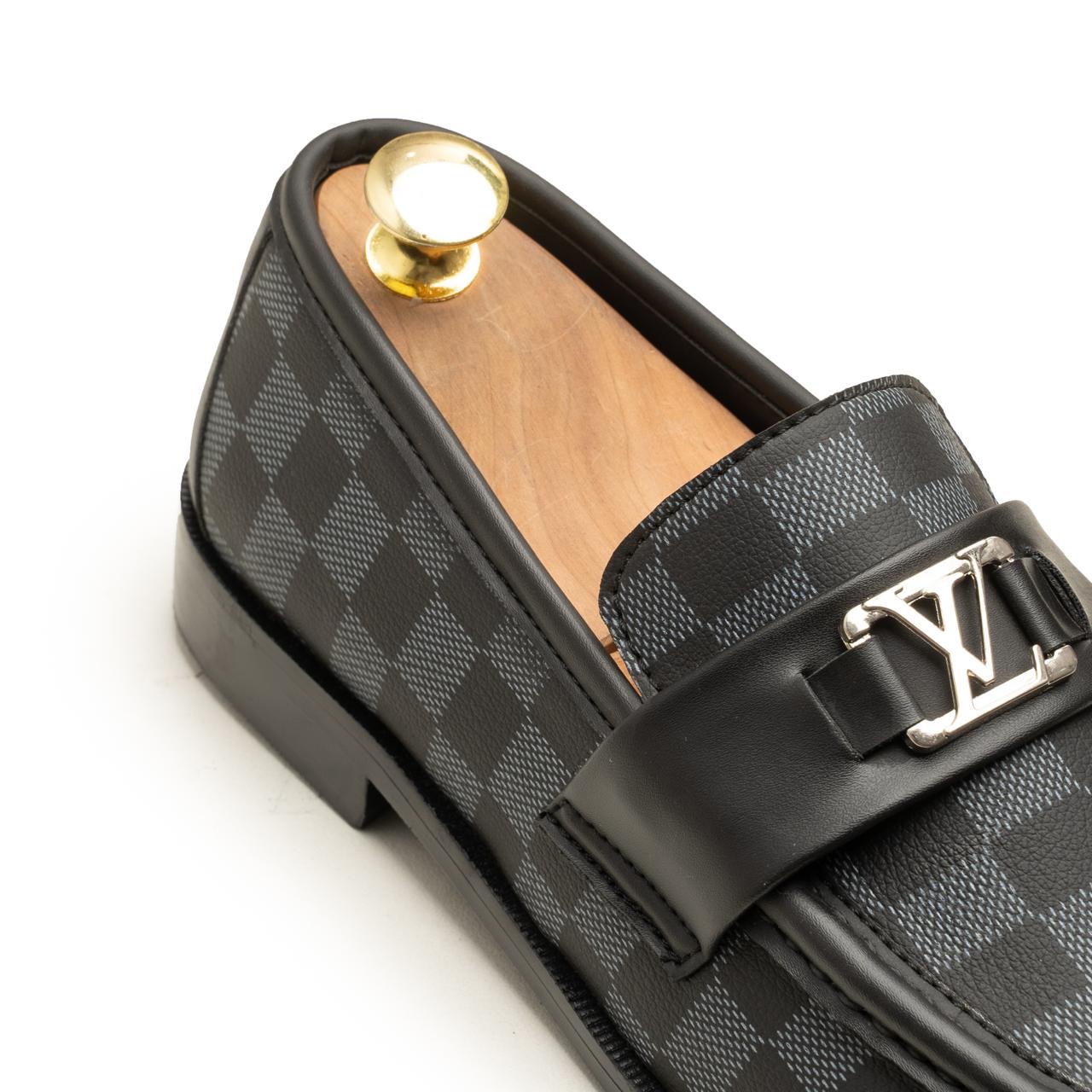 LV Check Loafers Black