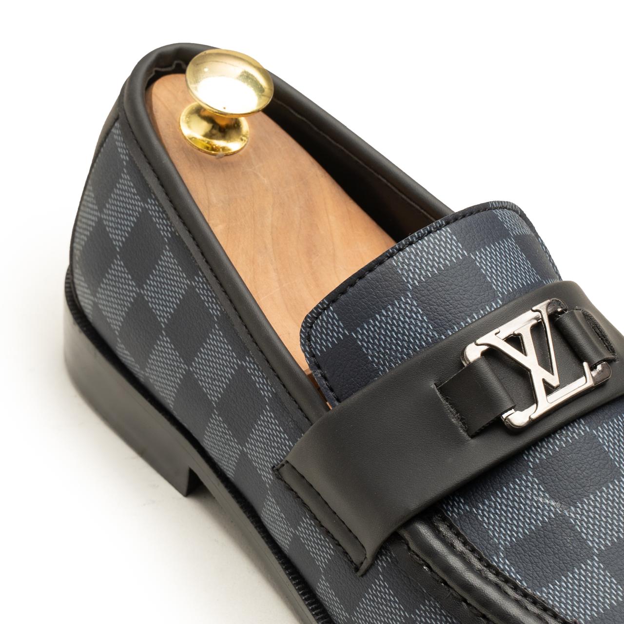 LV Check Loafers Blue