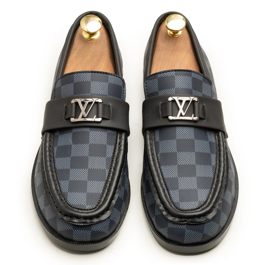 LV Check Loafers Blue