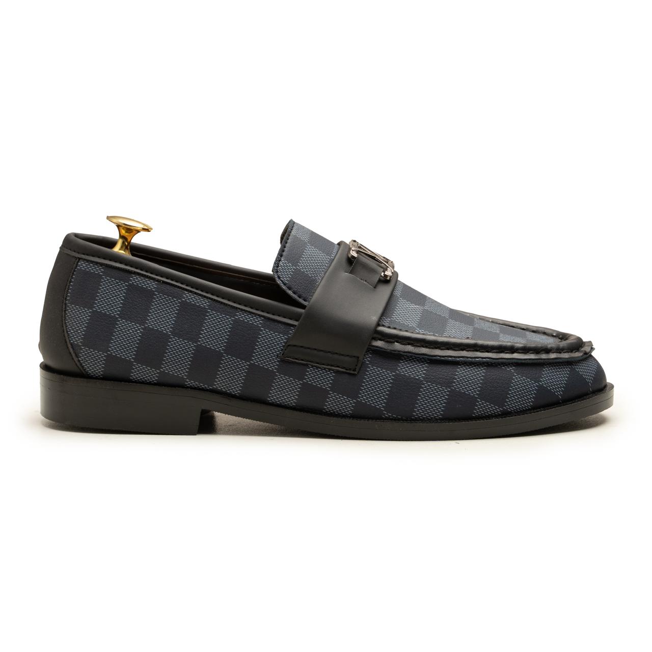 LV Check Loafers Blue